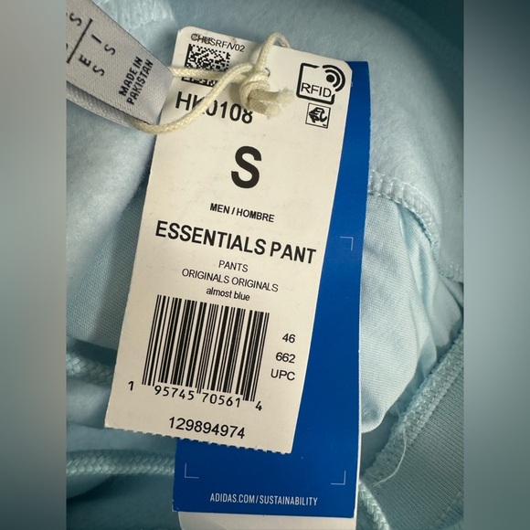 ADIDAS ESSENTIALS JOGGER PANTS HK0108 size small NWT - Picture 6 of 6